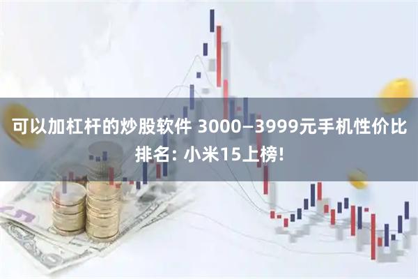 可以加杠杆的炒股软件 3000—3999元手机性价比排名: 小米15上榜!