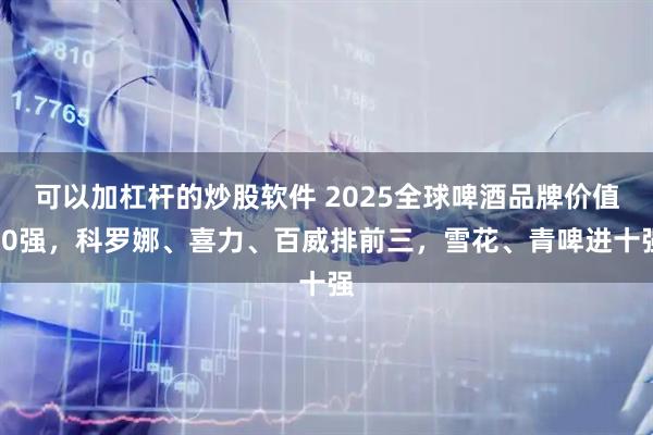 可以加杠杆的炒股软件 2025全球啤酒品牌价值50强，科罗娜、喜力、百威排前三，雪花、青啤进十强
